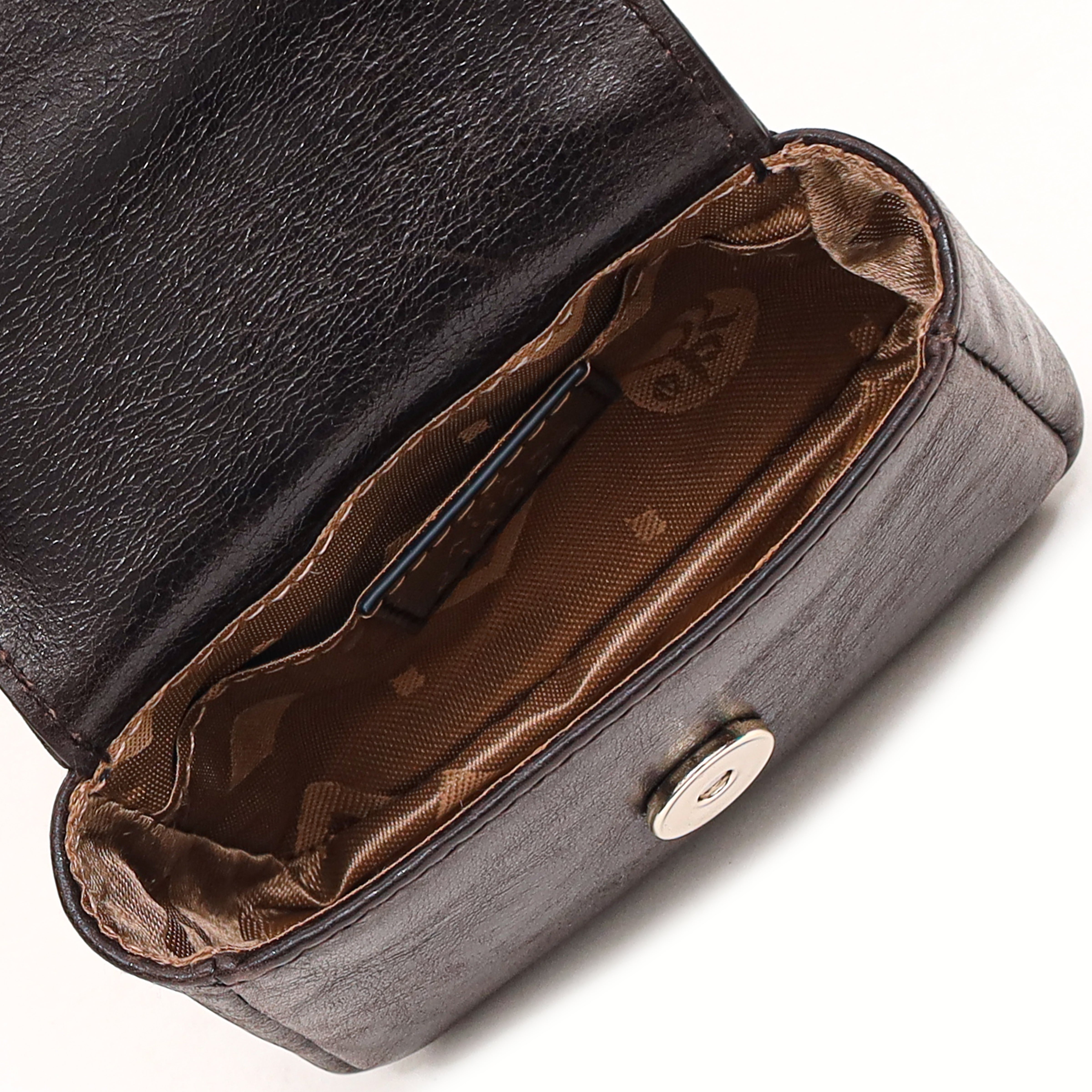 Filipa Mini taske med vedhæng - Dark Brown